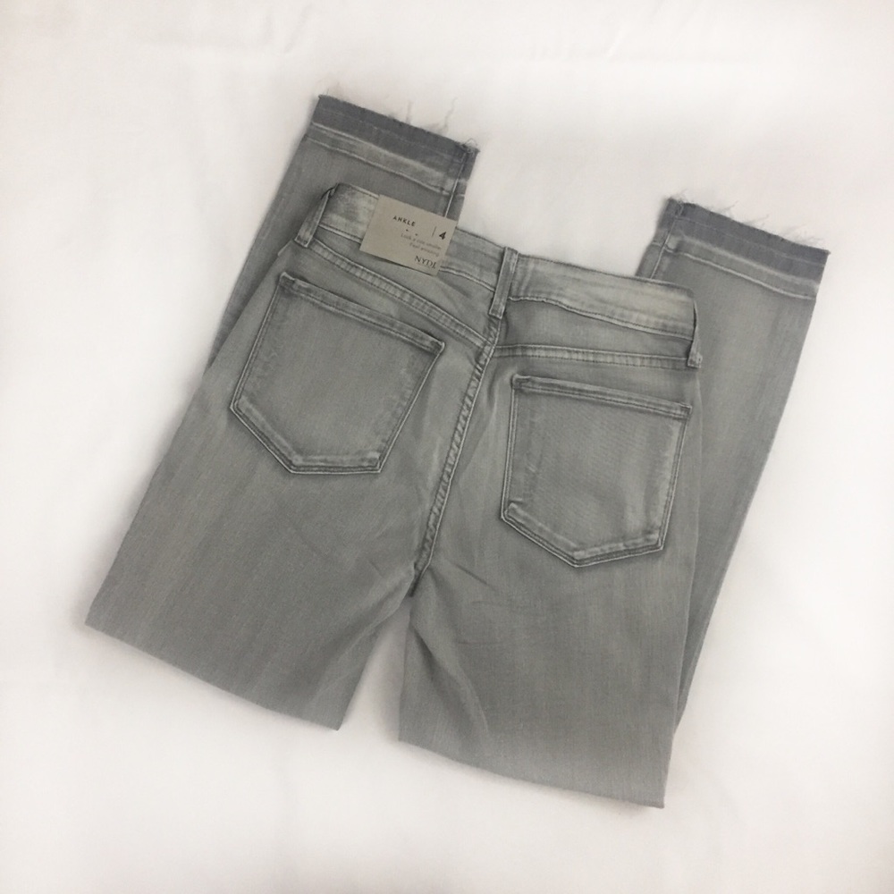 NYDJ Alina Ankle Jeans Grey Skinny Sz 4 - Picture 4 of 7